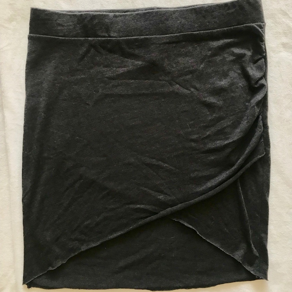 Charcoal mini skirt